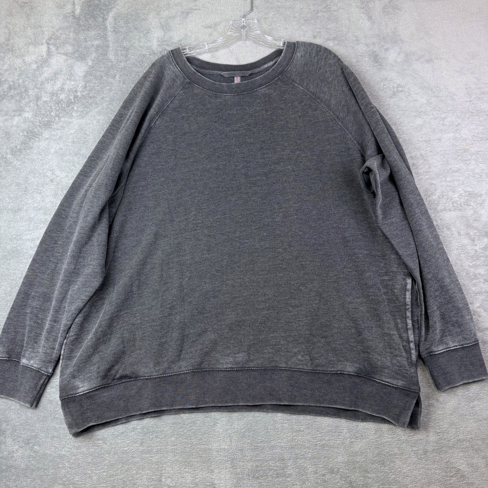 NWT Free People FP Movement Playbook Oversized Tunic Sweatshirt Casual Black L